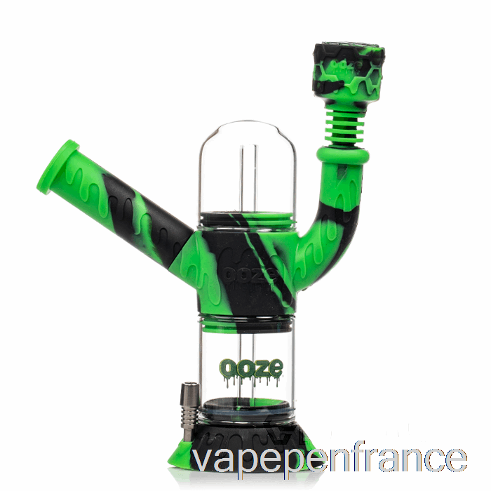 Suint Crâne Silicone Conduite D'eau Caméléon (noir / Vert) Stylo Vape